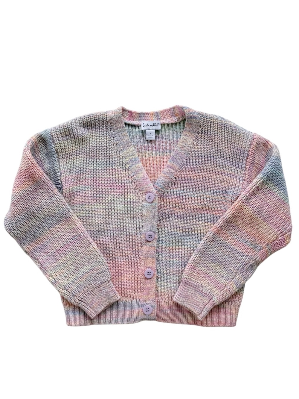 Splendid Multi-Colored Knit Cardigan size 4